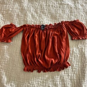 Orange crop top - forever 21 - small